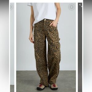 Damson Madder leopard cargo jeans UK10